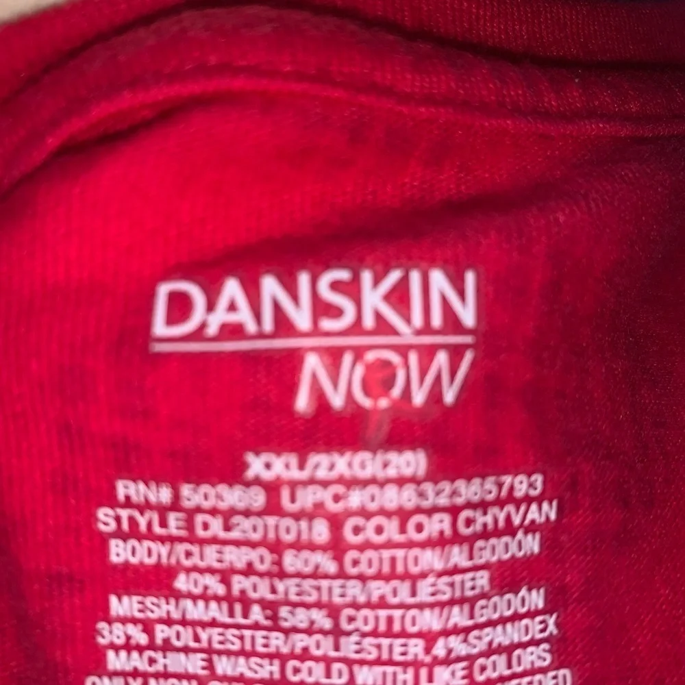Danskin Pink Athletic Top XXL and Rehab bling Light Wash jean shorts 18